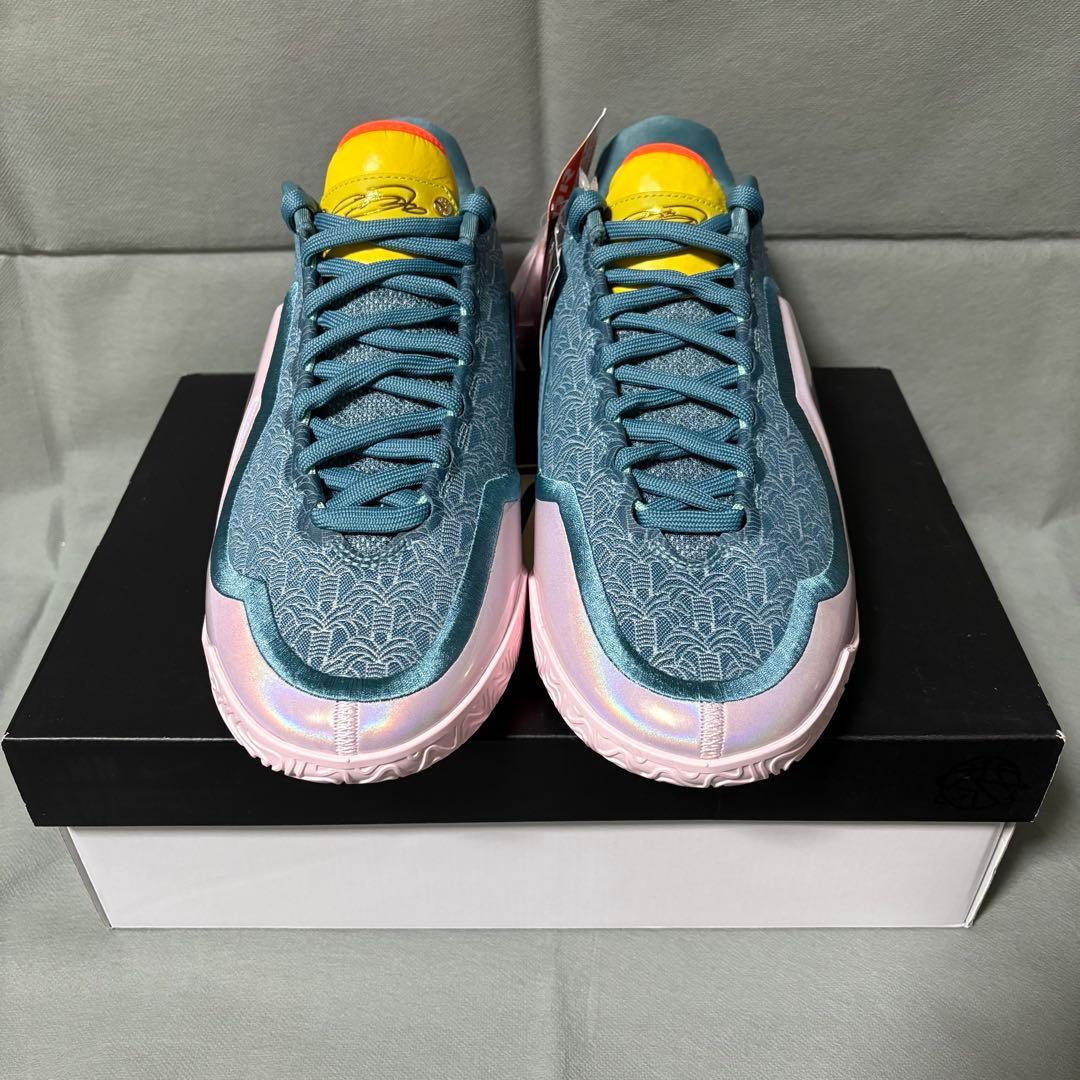 ナイキ　レブロン 23 マイアミ　トゥワイス　グリーン　ピンク　緑　青　ブルー