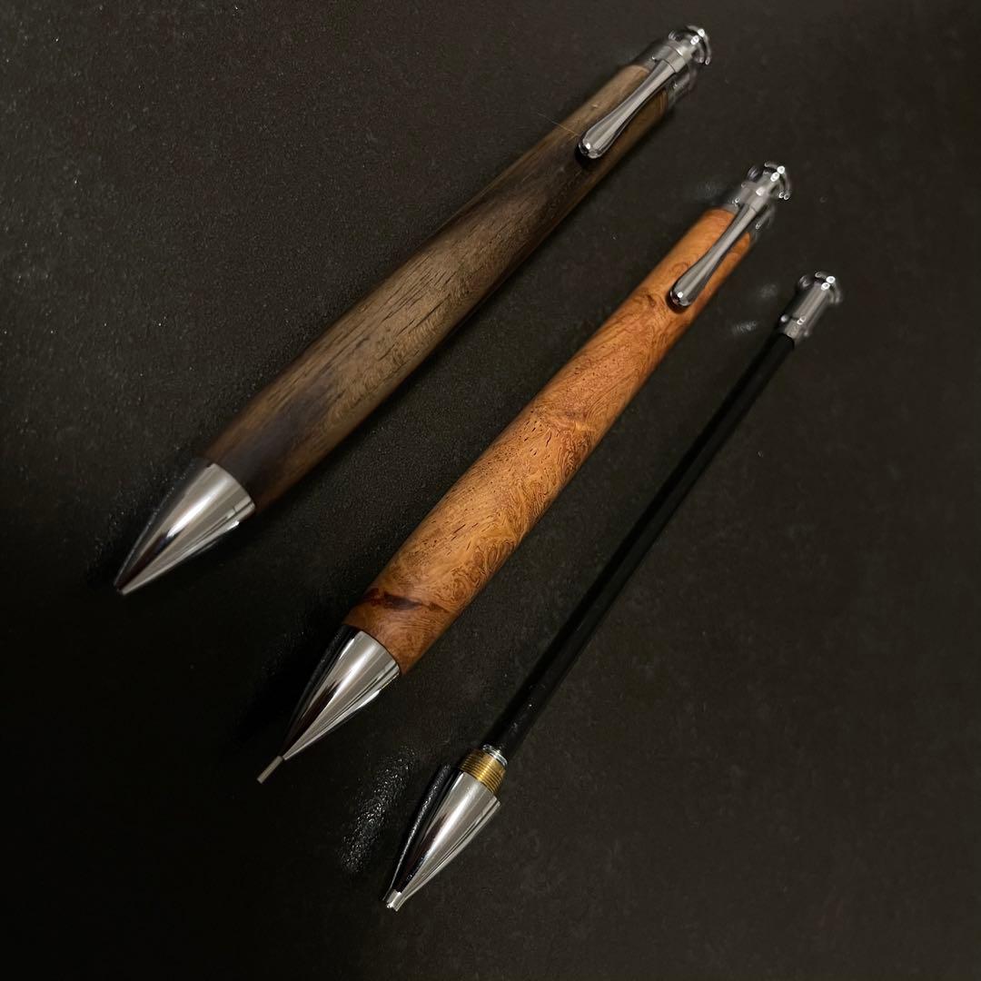 【工房 楔】花梨紅白 シャープペンシル3本セット