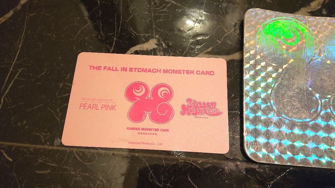 非売品 カワイイモンスターカフェ原宿 紙コースタ プラスチックカード ２０１５年