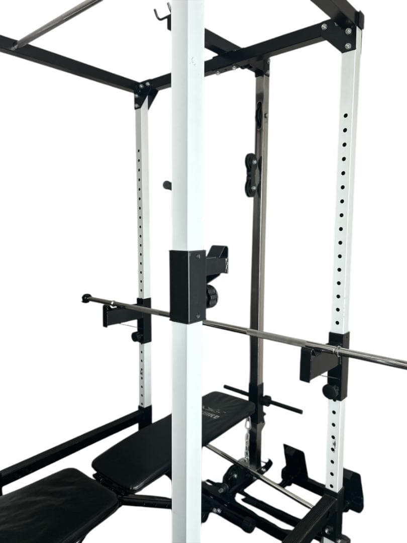 引取【IROTEC】マルチパワーラック ラットプル付き ベンチプレス・スクワット