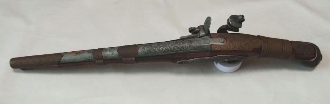 スペイン製　フリントロック式 古式銃　装飾品