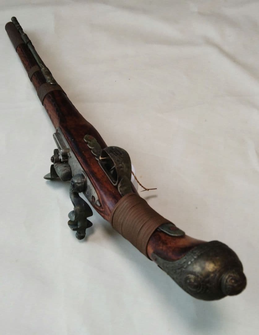 スペイン製　フリントロック式 古式銃　装飾品