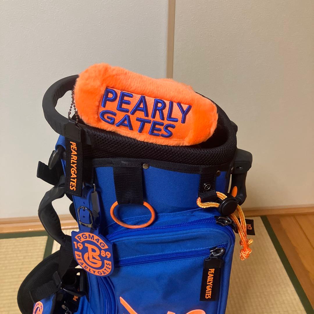 PEARLY GATES スタンド式ゴルフバッグ 青