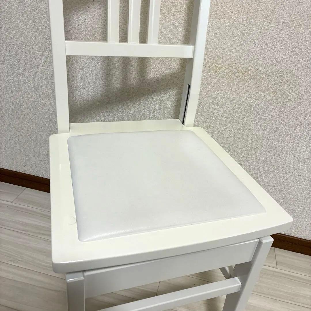【白特注色中古美品】背付ピアノ椅子(全国送料込み)トムソン椅子