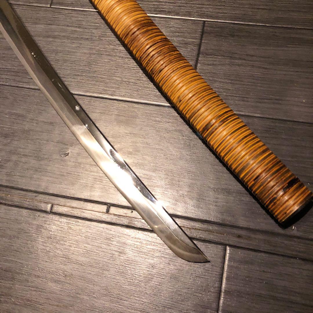 高級美術居合刀剣　籐巻造り　高級居合刀　小太刀　脇差　模造刀　名刀