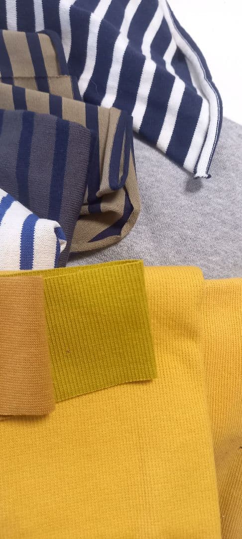 ボーダー袖の犬の服