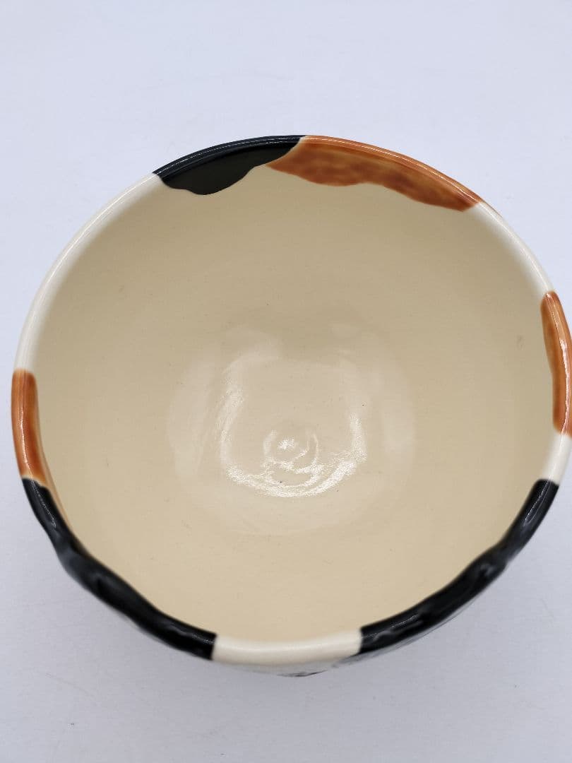 c545【新品・未使用】茶碗 三毛猫 中村良二 木箱 茶道具 ミケ