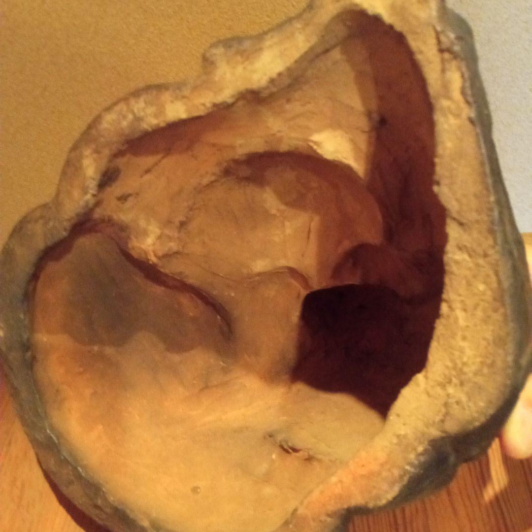 【希少作】 古 楽山焼　床飾 「 布袋象 」　権兵衛 作