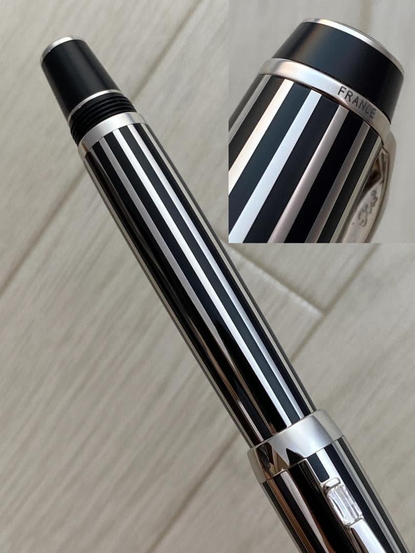 超美品　希少 モンブラン ボエム プラチナプレート クリスタル　ローラーボール