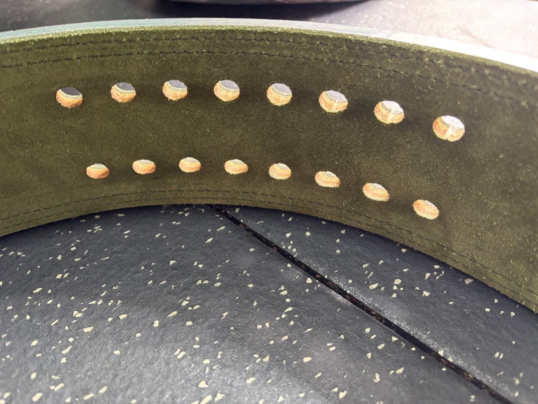 SBD トレーニング・パワーベルトSサイズ　13mm オリーブグリーン