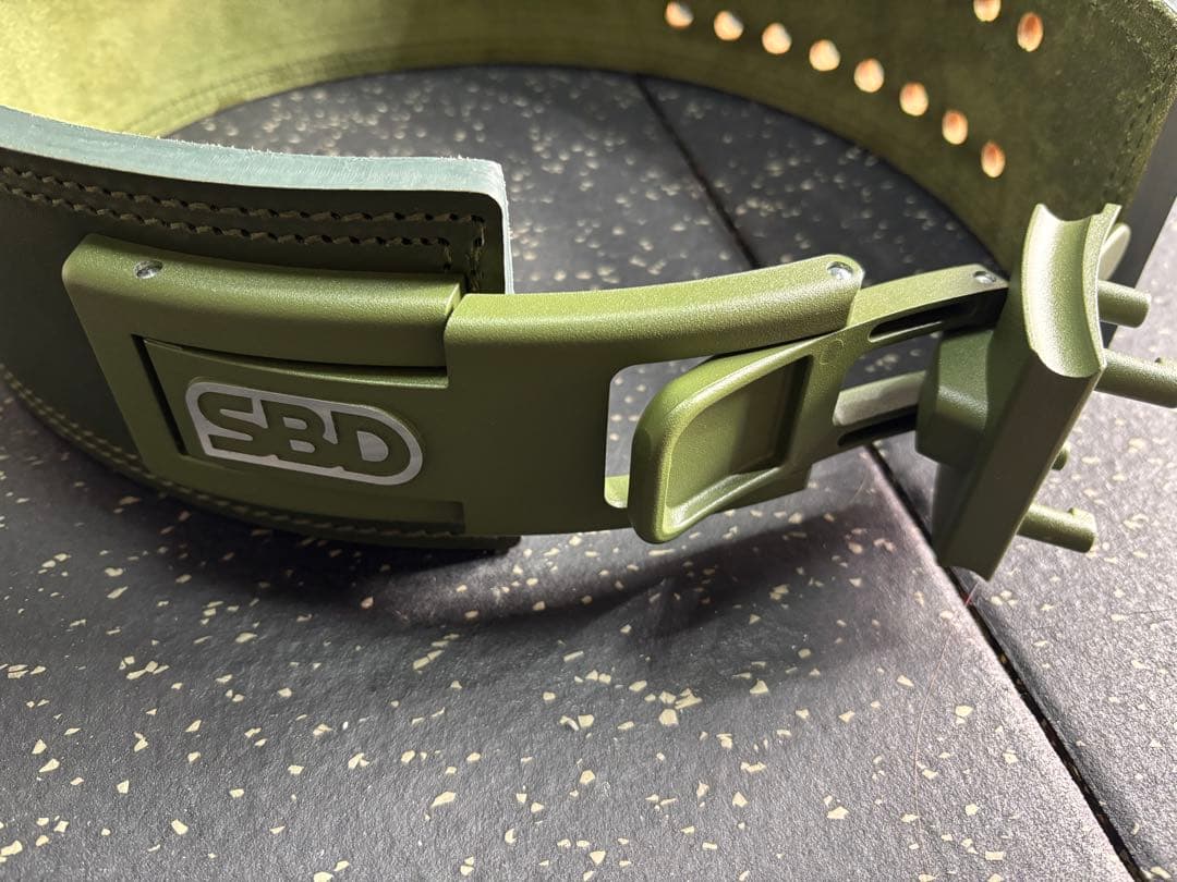 SBD トレーニング・パワーベルトSサイズ　13mm オリーブグリーン