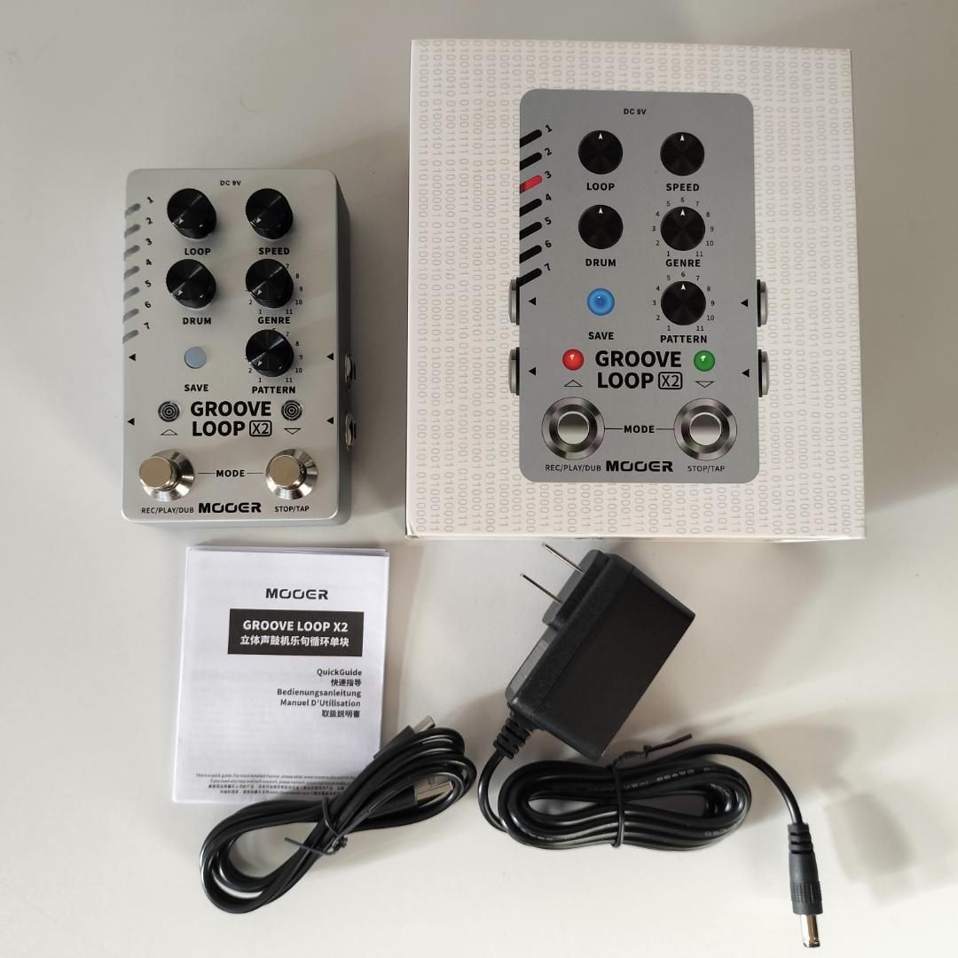 新品：Mooer GROOVE LOOP X2（ルーパー・ドラムマシーン）
