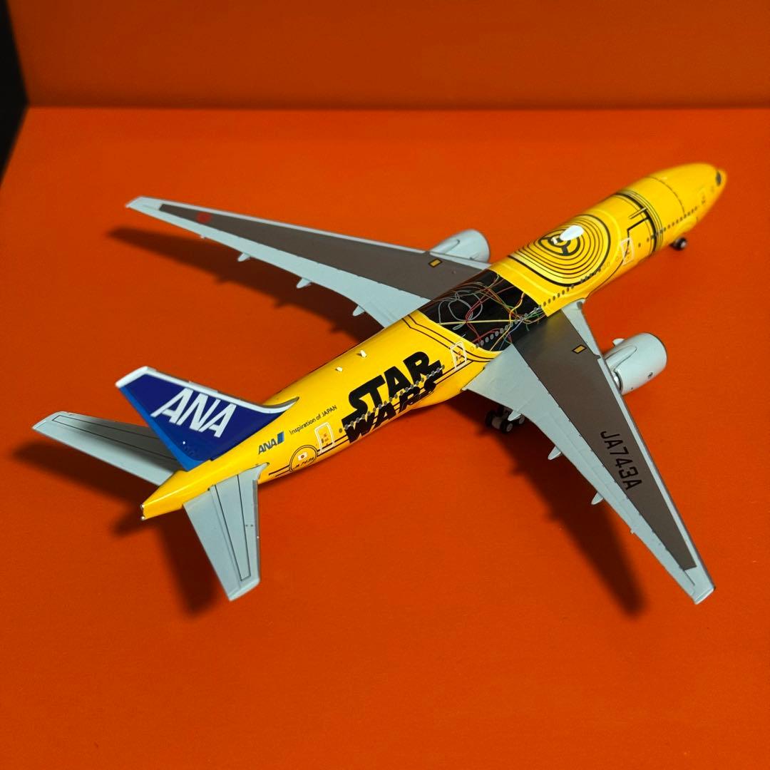 航空機・ヘリコプター JC ANA C-3PO B777-200ER JA743A 1/400