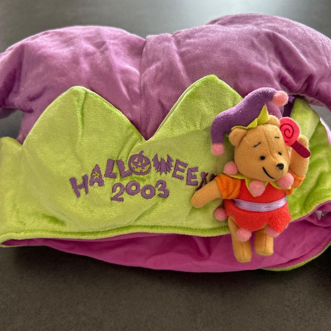 ディズニーハロウィン　プーさんピエロ　ファンキャップ