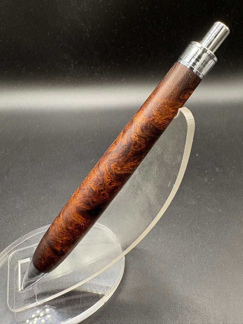 484極上　デザートアイアンウッド　瘤杢　木軸シャーペン　ボールペン
