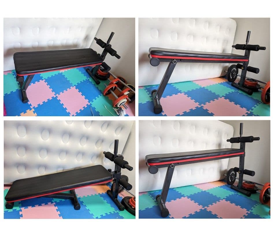 【送料着払/引取】自宅筋トレセット（ダンベル、バーベル、ベンチ）