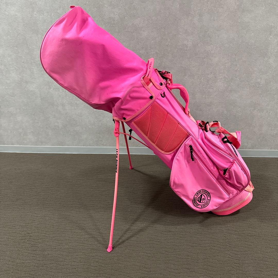 JACK BUNNY ピンク キャディバッグ　中古