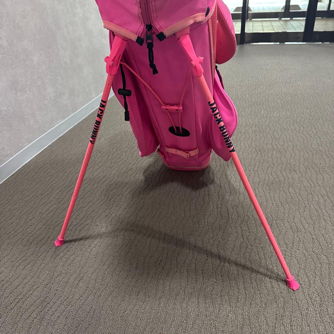 JACK BUNNY ピンク キャディバッグ　中古