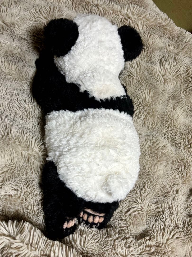 コロっとことり　リアル赤ちゃんパンダ編みぐるみバッグ