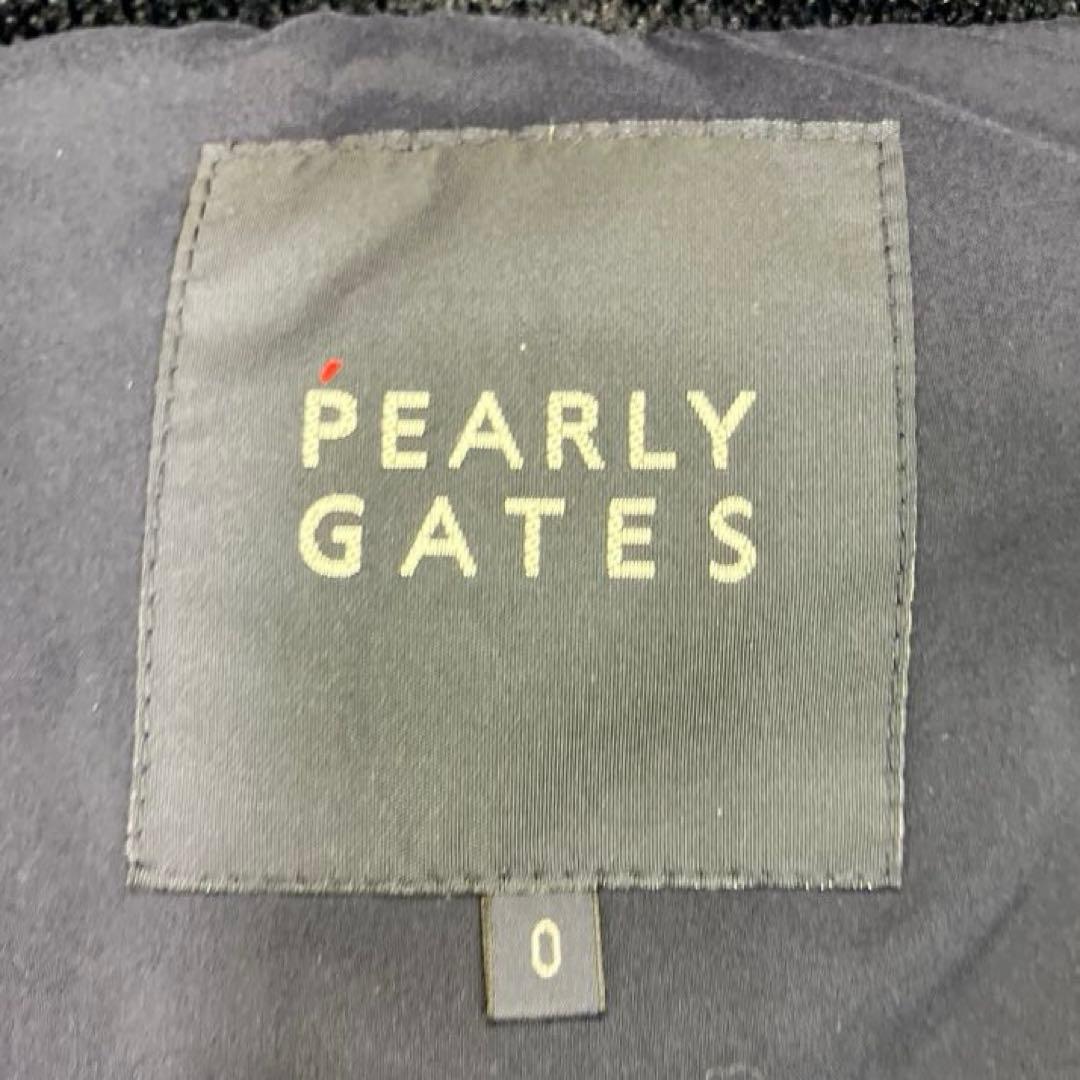 PEARLY GATES フード付きベスト サイズ0 ロゴ刺繍　ゴルフウェア
