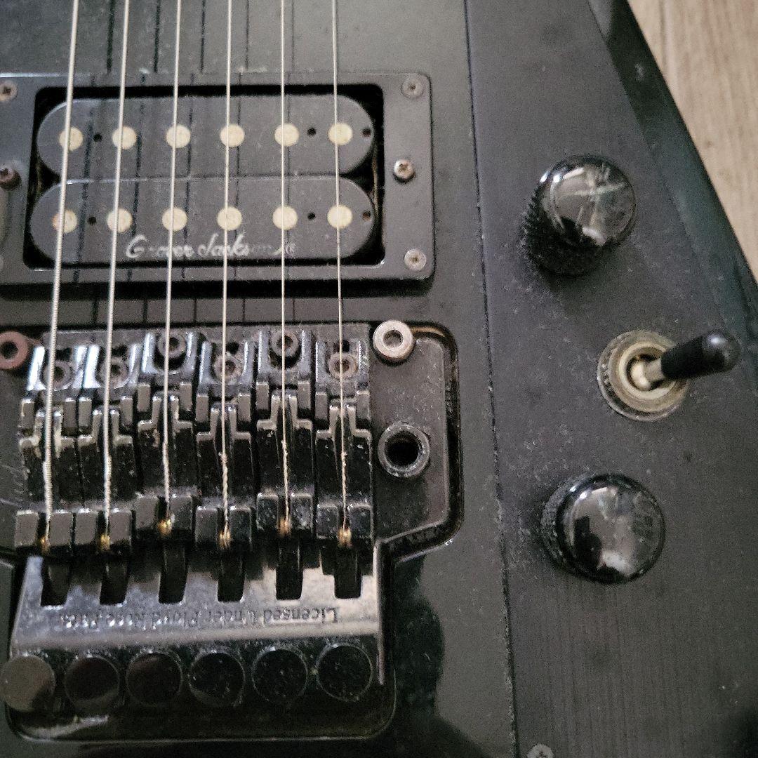 エレキギター Vシェイプ ブラック