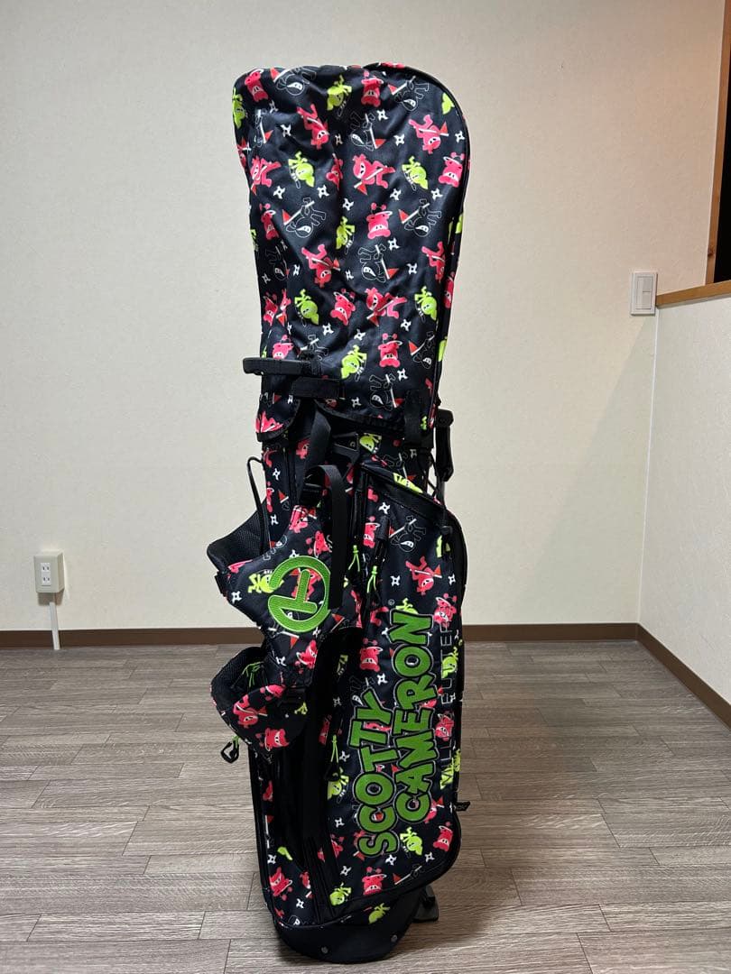 スタンド式キャディバック　『ワサビ戦士』カラーデザイン　パターカバープレゼント付