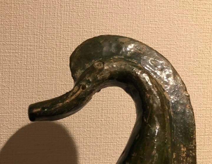 中国骨董　漢時代　香炉　水鳥形埴輪　須恵器