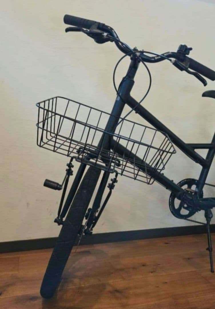 ☆RITEWAY ミニベロ ブラック バスケット付き/美品☆手渡し限定金額