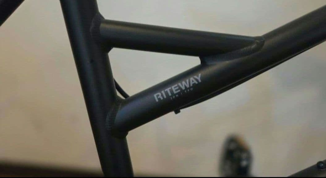 ☆RITEWAY ミニベロ ブラック バスケット付き/美品☆手渡し限定金額
