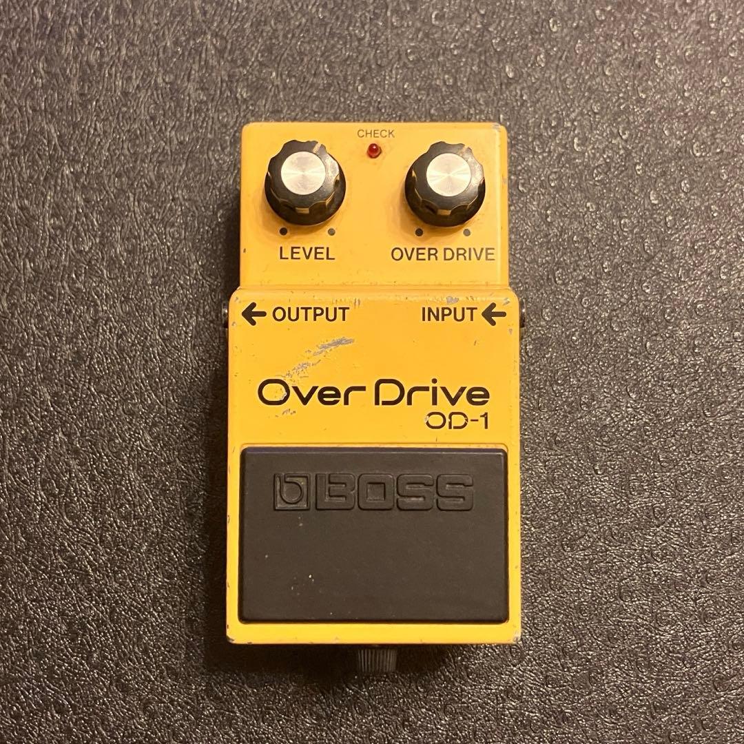 BOSS OD-1 オーバードライブ 黒ラベル 1983年製 JRCオペアンプ