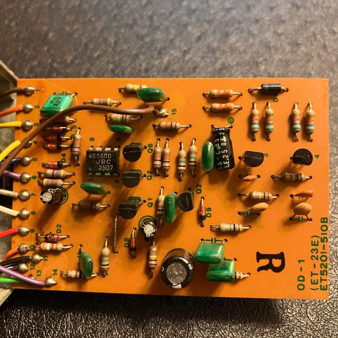 BOSS OD-1 オーバードライブ 黒ラベル 1983年製 JRCオペアンプ