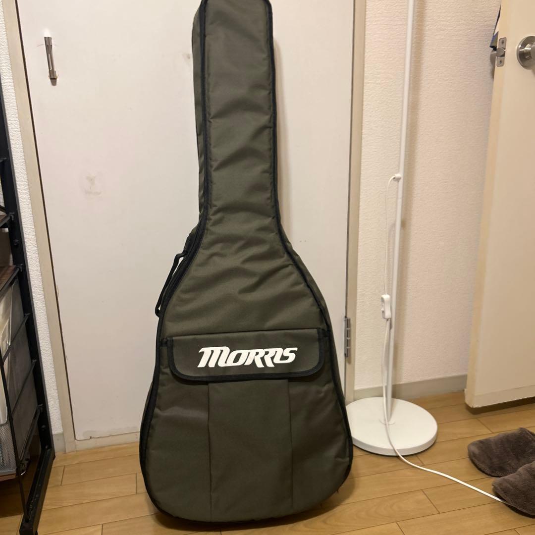 MorrisG-021 RBS 縦ロゴトップ単板フレイムマホガニー純正ギグバッグ