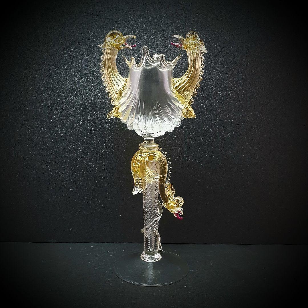 MURANO La Fenice ムラノ ラ フェニーチェ 双頭 ドラゴングラス
