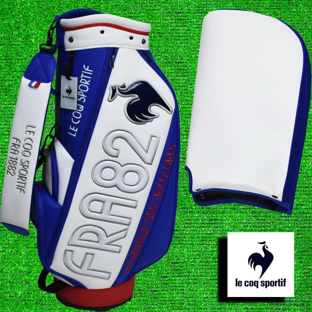 ルコックスポルティフ ゴルフ キャディバッグ9型【ブルー/ホワイト】新品！