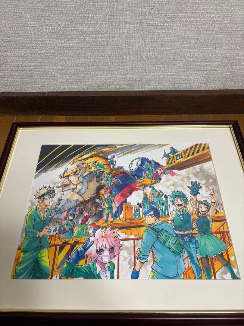 僕のヒーローアカデミア　ヒロアカ　額装高精細デジタルカラー　複製原画