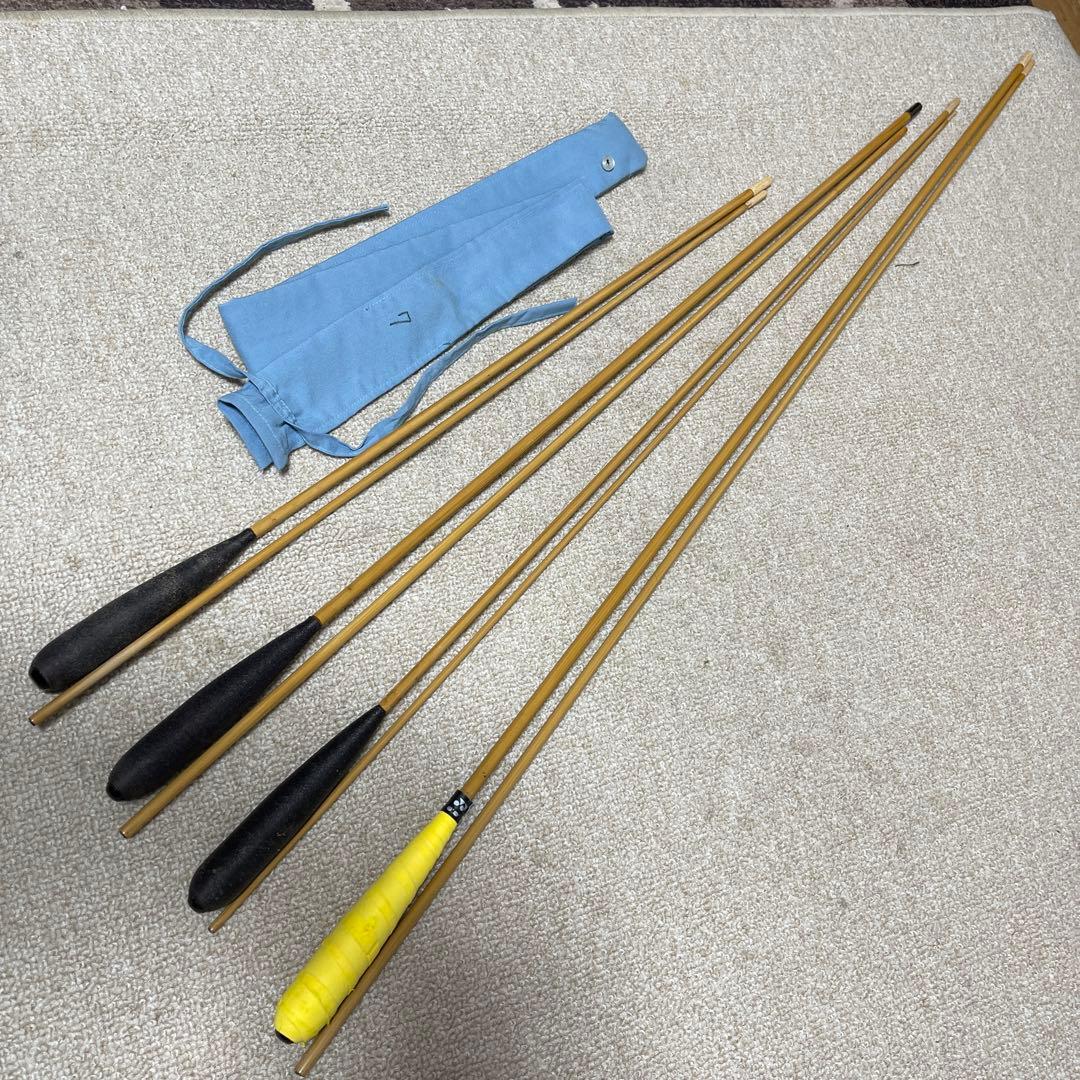 ヘラブナ竿細身カーポン竿 7尺、 8尺、10尺、12尺の揃い4セット