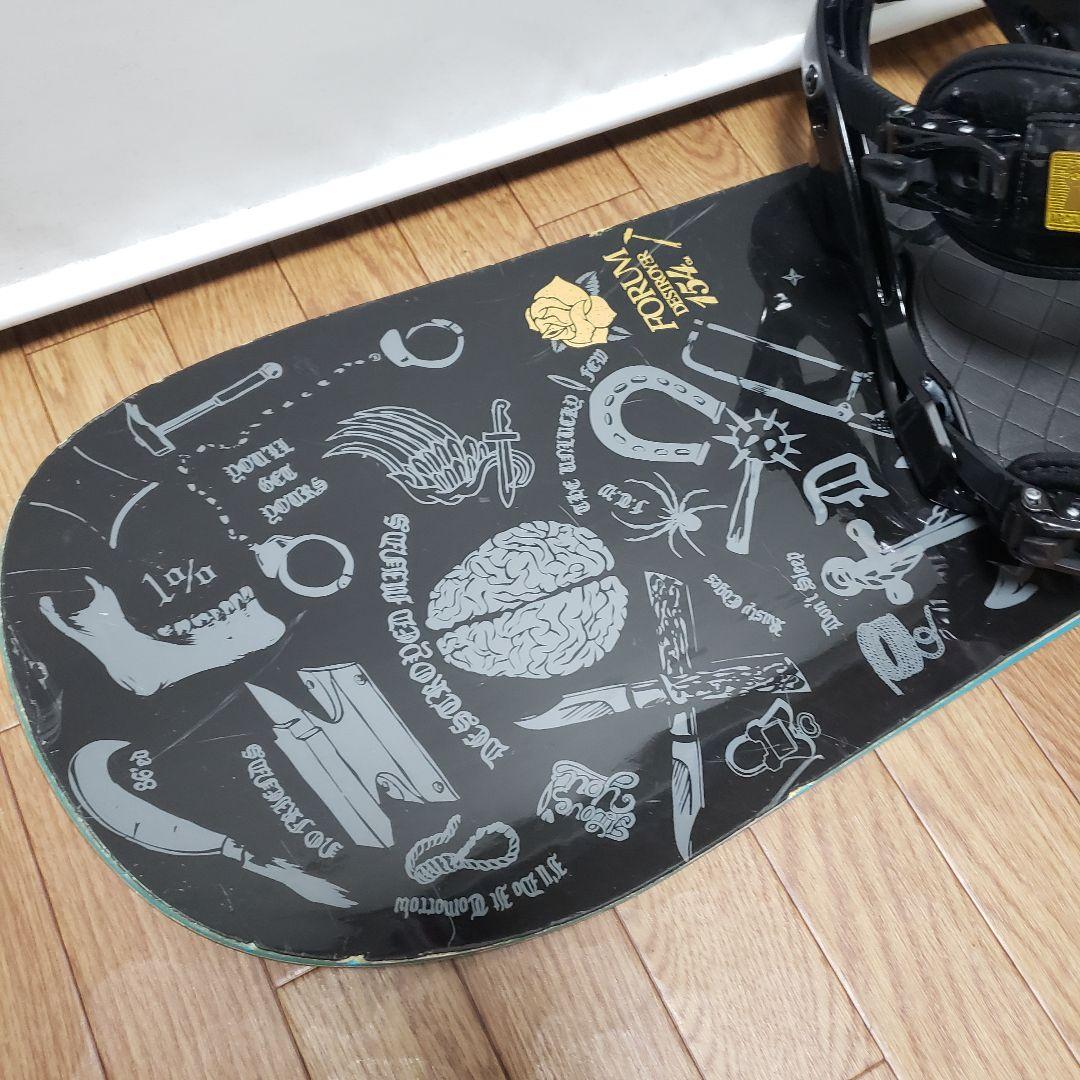 専用 FORUM SALOMON 154cm スノーボードセット