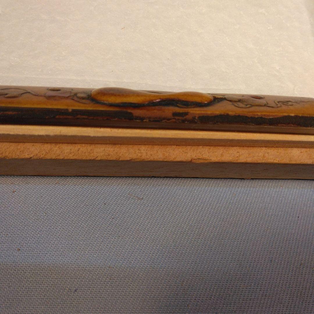 小柄袋　彫刻　蒔絵　珍品