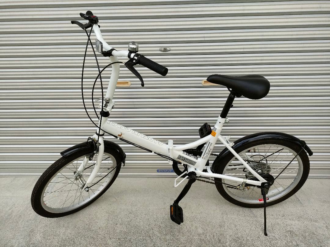 【岩手】引取限定 キャプテンスタッグ 20インチ折り畳み自転車 6段 おまけつき