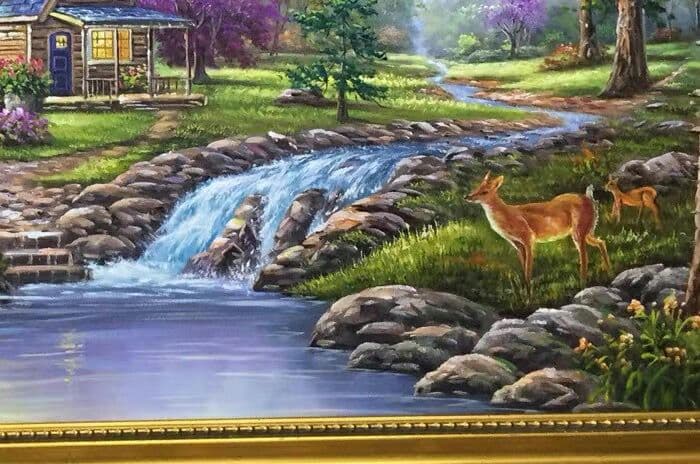 手描きの油絵[トーマスガーデン]3