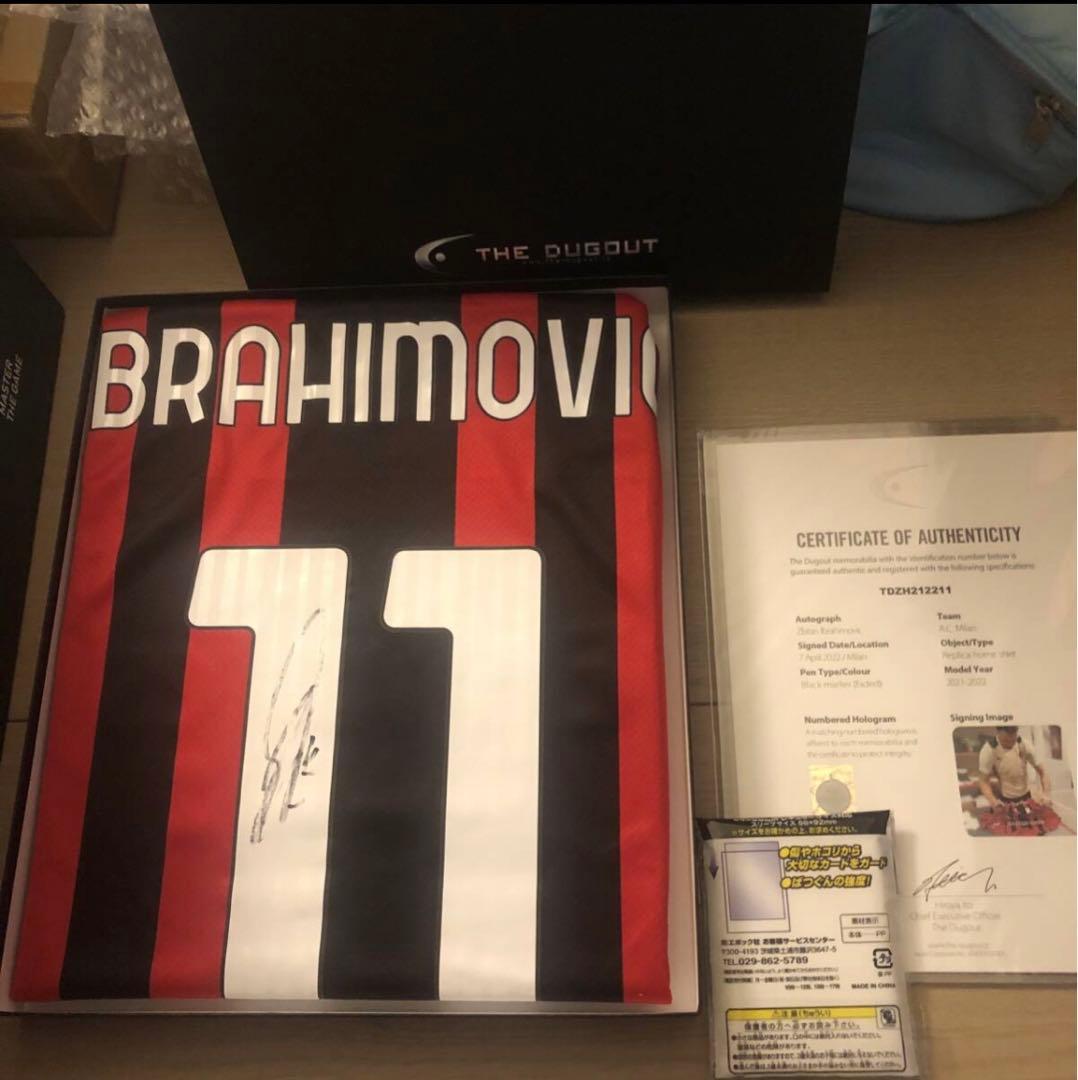 ダグアウト社　イブラヒモビッチ　直筆サイン　スウェーデン代表　バルセロナ　ミラン
