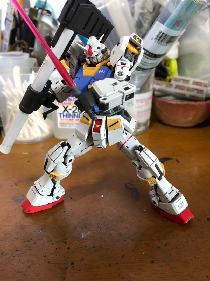 海外製プラモデル　1/144改造パーツ使用　ガンダム7号機