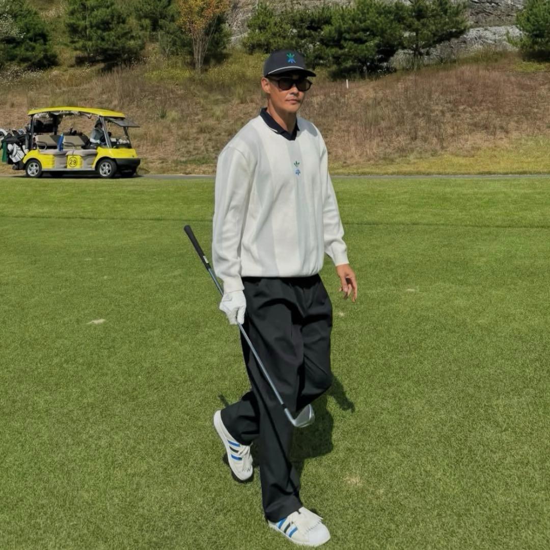 アディダス ゴルフ ローリング リンクス 88 チノ パンツ 黒 ウェア