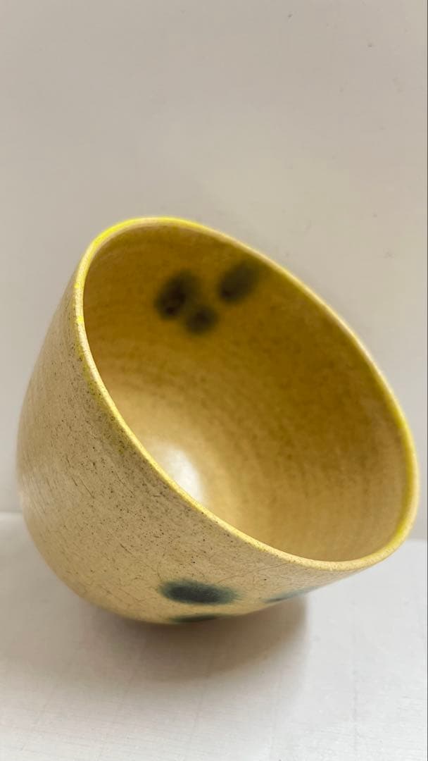 瀬戸焼の名工加藤景正黄瀬戸茶碗　共箱　値下げしました