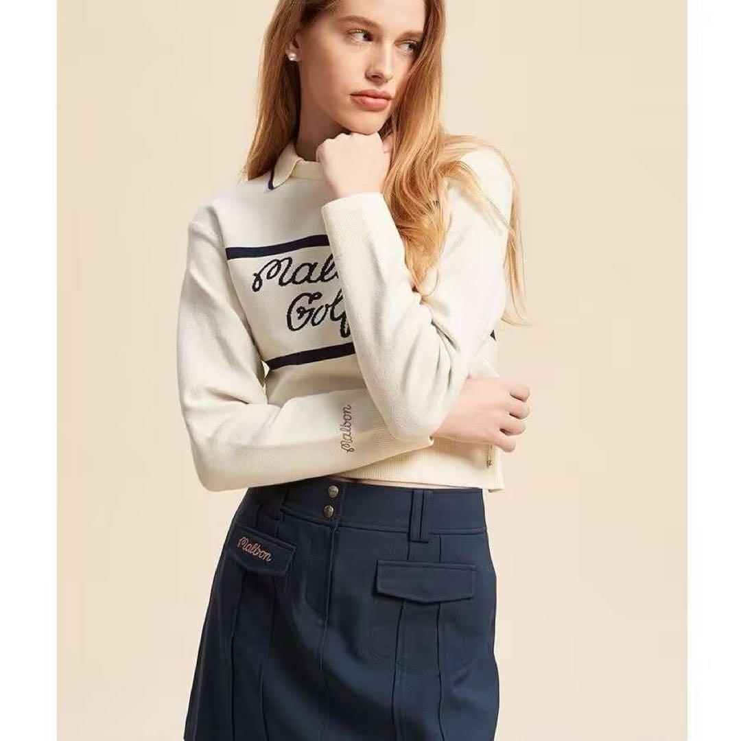 ゴルフ レディース マルボン セーター 長袖 トップス春秋