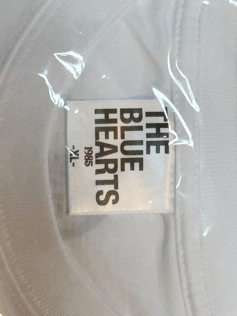 【THE BLUE HEARTS公式】 ジャケットTシャツ(白／XLサイズ)