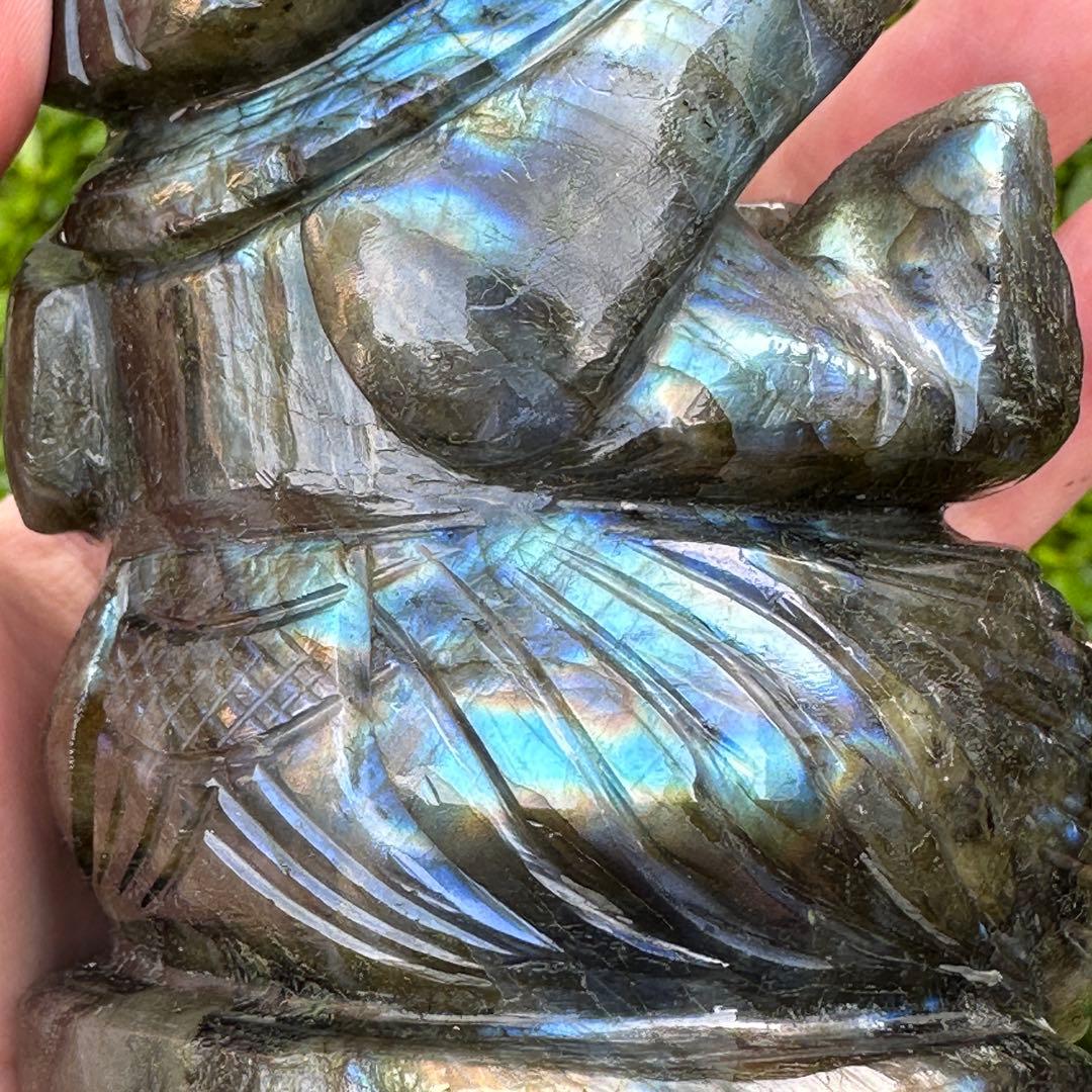 ガネーシャ像 ラブラドライト SV28