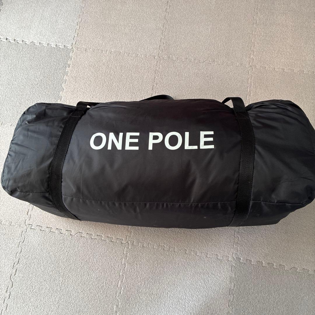 DOD ブラック ワンポールテントL 収納バッグ付き