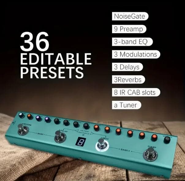 [新品] マルチエフェクター TANK-G 内蔵バッテリー ギター