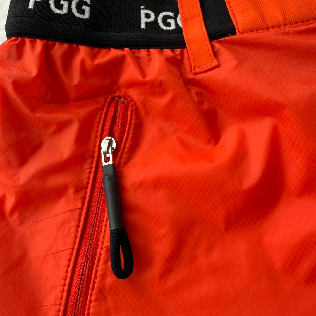 現行モデル　パーリーゲイツ　PGG ハーフパンツ　短パン　オレンジ　美品　5 L